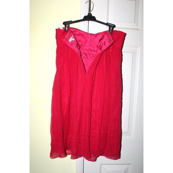 New OC by Oleg Cassini Cocktail 100% Silk Pink Mini dress Open Back Size 8 Zip - Picture 8 of 11